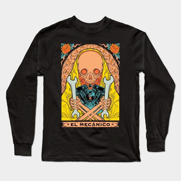 EL MECANICO Long Sleeve T-Shirt by bayooart